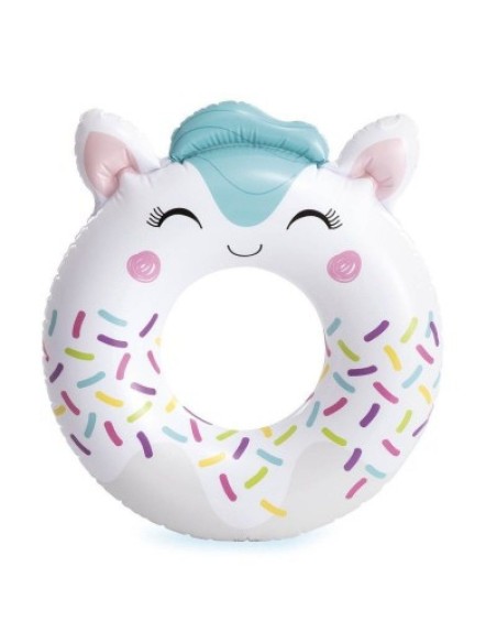 Colac gonflabila pentru inot copii, Intex Animals, 59266, 76 cm, multicolor, diverse modele