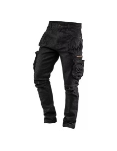 Pantaloni de lucru cu 5 buzunare, model DENIM, negru,...