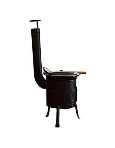 Soba cu ceaun/tuci, cu burlane, 36 cm, ceaun de...