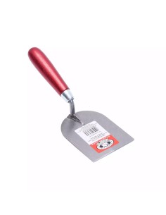 Mistrie otel, Olejnik, semirotunda, 100 mm, maner lemn, rosu