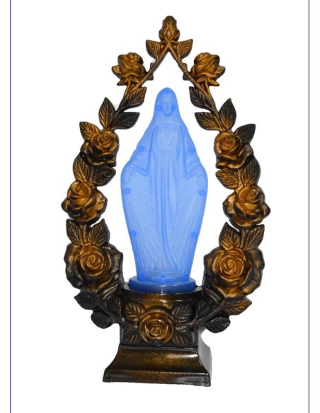 Candela mare din sticla cu LED, Maica Domnului Fecioara Maria, diverse forme