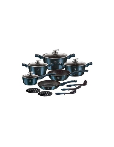 Set oale, cratite si tigai marmorate, 15 piese,...