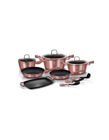 Set oale, cratite si tigai marmorate, 12 piese,...