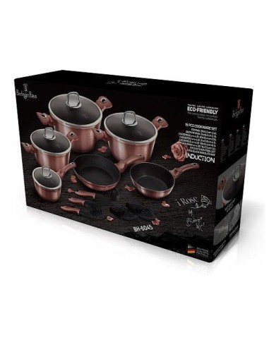 Set oale, cratite si tigai marmorate, 15 piese,...
