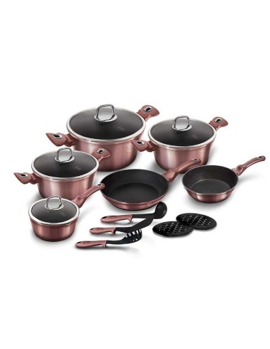 Set oale, cratite si tigai marmorate, 15 piese,...