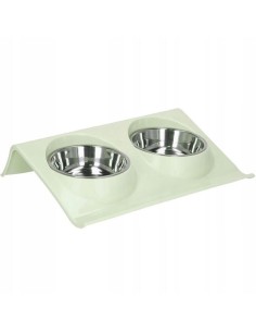 Castron, bol pentru caine, pisica, dublu, Verk Group, cu...