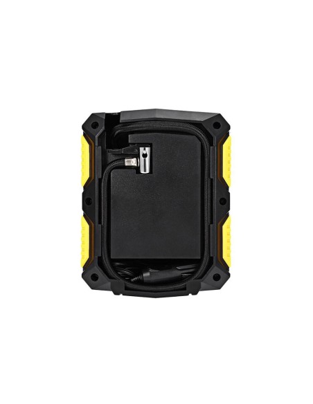 Compresor aer auto, Verk Group, 12 V, 150 PSI, 10 bar, cu LED, manometru, 19.5x15.5x7.5 cm