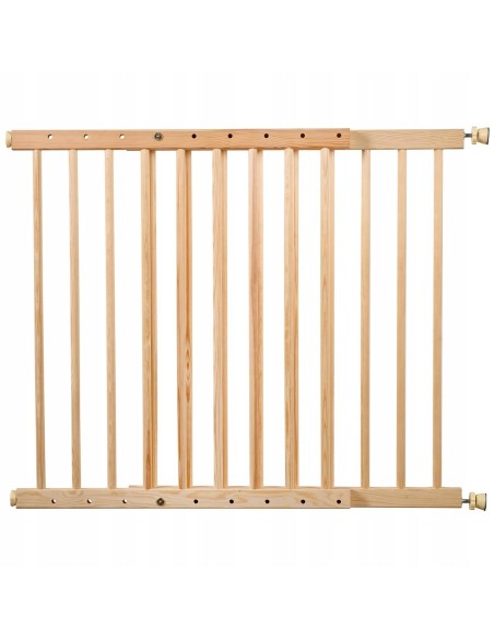 Poarta, grilaj, de siguranta, protectie copii, Isotrade, lemn, 66x117x68 cm