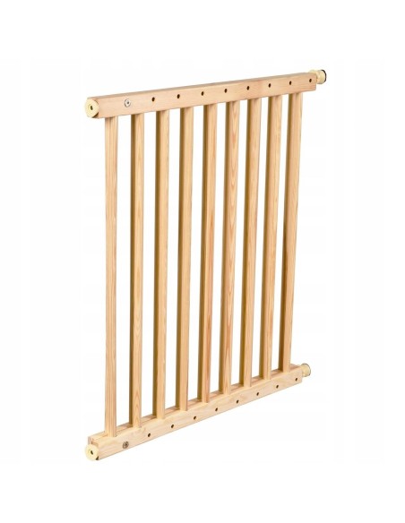 Poarta, grilaj, de siguranta, protectie copii, Isotrade, lemn, 66x117x68 cm