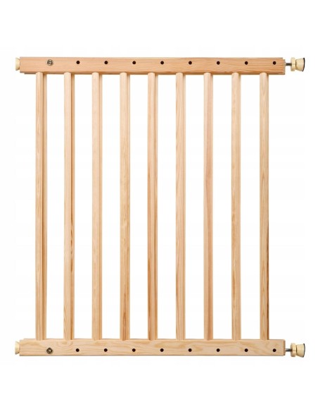 Poarta, grilaj, de siguranta, protectie copii, Isotrade, lemn, 66x117x68 cm