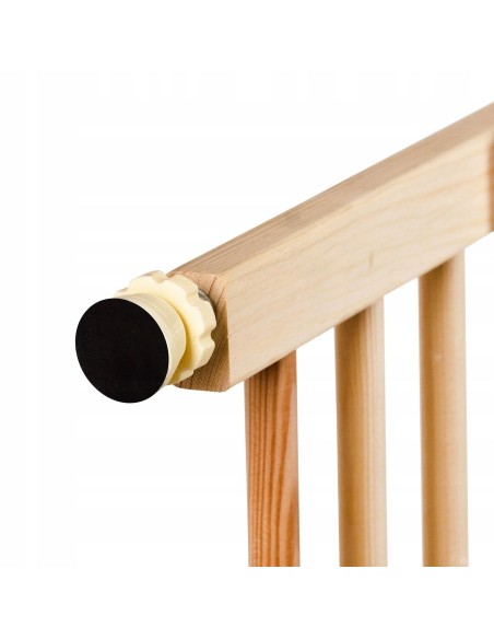 Poarta, grilaj, de siguranta, protectie copii, Isotrade, lemn, 66x117x68 cm