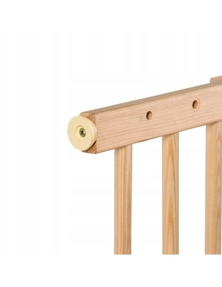 Poarta, grilaj, de siguranta, protectie copii, Isotrade, lemn, 66x117x68 cm