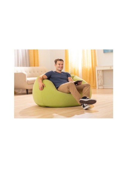 Fotoliu gonflabil, Intex, 107 x 104 x 69 cm, verde, 68569