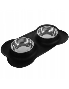 Castron, bol, pentru caine, pisica, Purlov, dublu, cu...