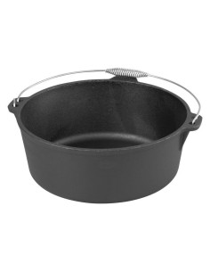 Oala de fonta cu maner din inox, 10.1 L, 34x14 cm, MagicHome 2