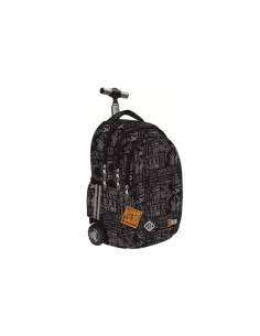 Ghiozdan Troler, St Majewski, cu roti de silicon, Gama...