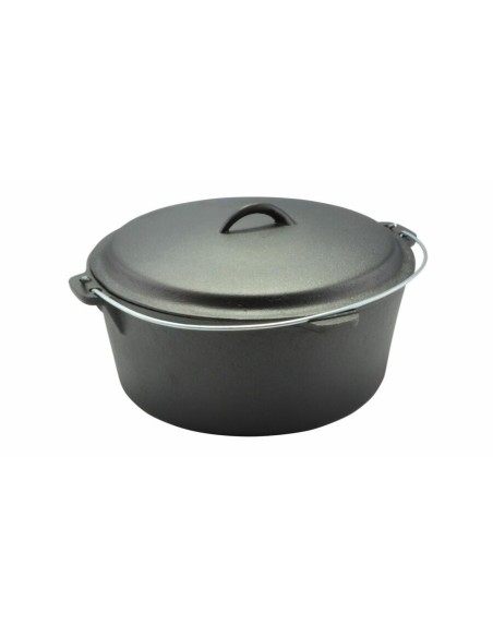 Ceaun fonta, cu maner si capac, 7.2 L, 30x14 cm, Perfect Home