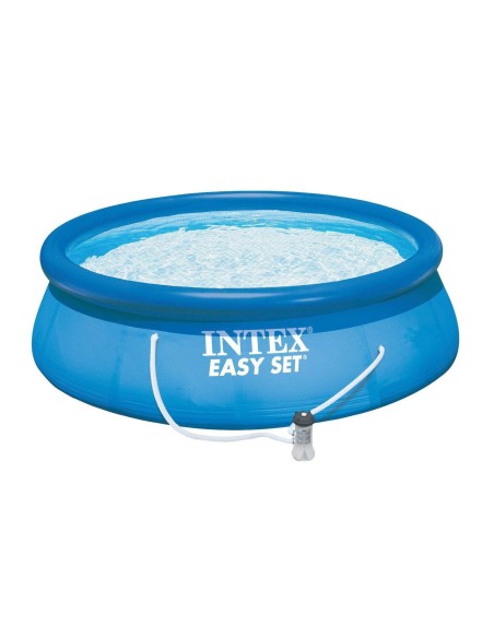 Piscina family gigant, Easy Set, Intex 56414, 457 x 91cm, cu pompa filtrare si scara, 10680 litri