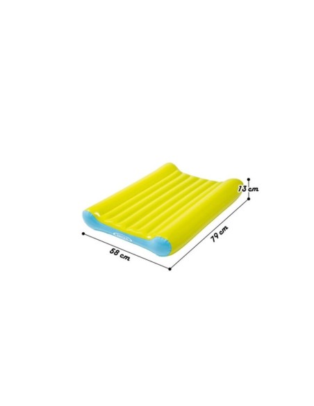 Saltea gonflabila multicolora pentru schimbarea bebelusului, Intex 48422,  79 x 58 x 13 cm