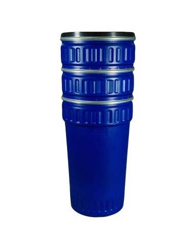 Bidon 220 litri, conic, cu cerc metalic, Sterk,...
