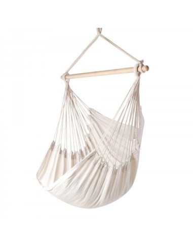 Hamac de gradina tip scaun brazilian, alb,...