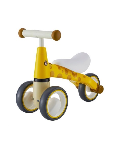 Tricicleta fara pedale, Girafa Portocalie Galbena, Ecotoys, 39x22x50 cm,  LB1603