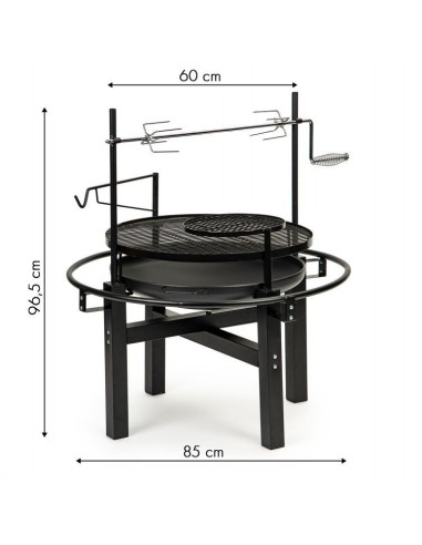 Gratar de gradina sau camping, 5 in 1 mare, pe...