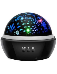 Lampa de noptiera cu proiector, pentru copii, cupola...