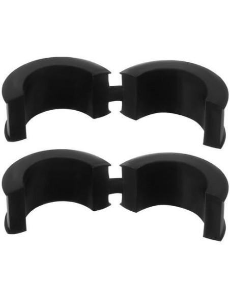 Suport de telefon pentru bicicleta, aluminiu, cu cauciuc, negru, 8x4.5x8 cm, Trizand