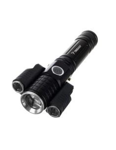 Lanterna aluminiu, LED T6 + CREE, 300 lm, zoom, USB, Trizand