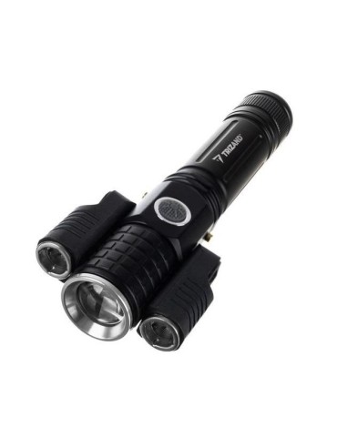 Lanterna aluminiu, LED T6 + CREE, 300 lm, zoom,...