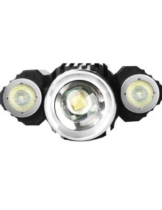 Lanterna aluminiu, LED T6 + CREE, 300 lm, zoom, USB, Trizand 2
