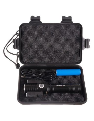 Lanterna aluminiu, LED T6 + CREE, 300 lm, zoom,...