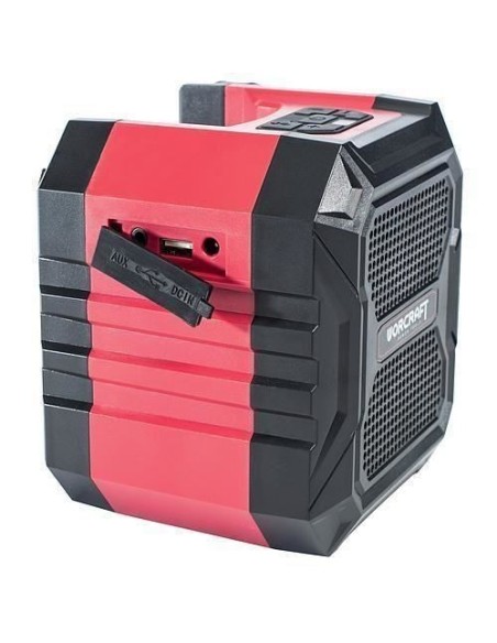 Boxa portabila, bluetooth, cu acumulator 4 Ah, incarcator 20V Li-ion, 15 W, 15x16x18 cm, Worcraft