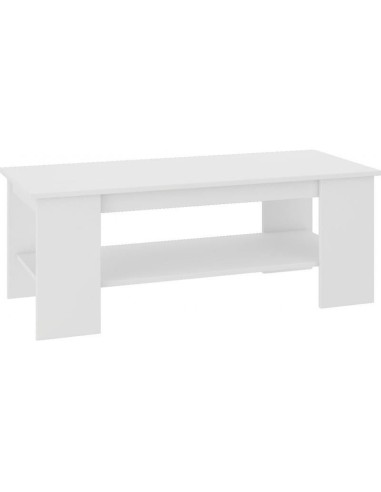 Masa de cafea, placa laminata, 1 raft, alb,...