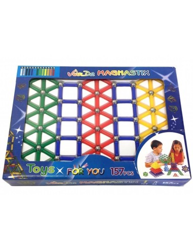 Set de constructie cu magnet, Magnastix, 157 de...