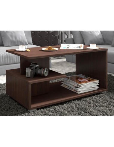 Masa de cafea, placa laminata, wenge, 90x51x45 cm
