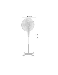 Ventilator cu picior si telecomanda, 45 W, 40 cm 2