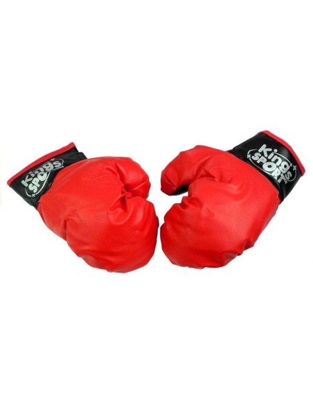 Set de box mare, pentru copii, cu stand si manusi, LeanToys, 726