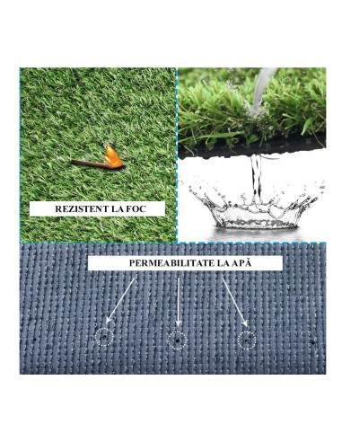 Gazon/Iarba artificiala, verde, inaltime fir 7...