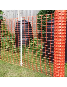 Plasa de siguranta din plastic, portocaliu, UV, HDPE, 30x1 m 2