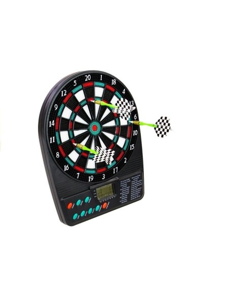 Joc de darts electronic cu display, 18 jocuri, 3 sageti, 2-8 jucatori, LeanToys, 1654
