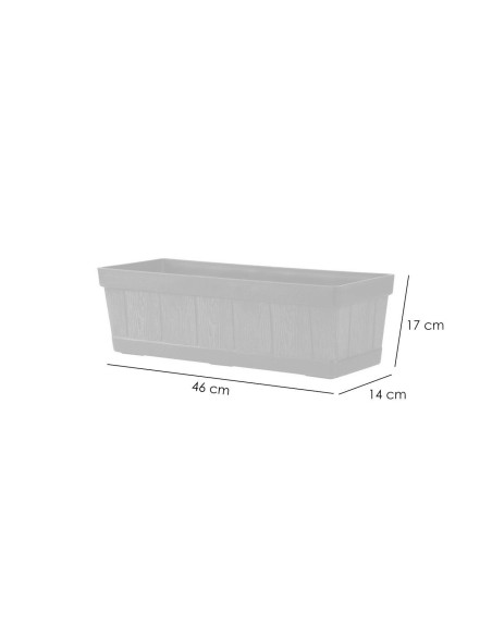 Jardiniera Woodeff, PP natural 46x14x17 cm