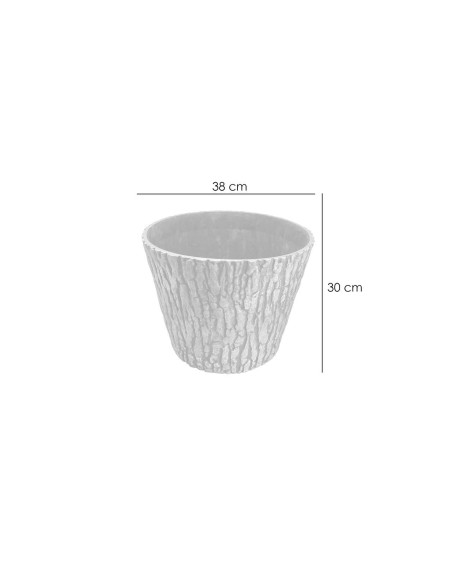 Ghiveci decorativ gradina model scoarta copac 38cm