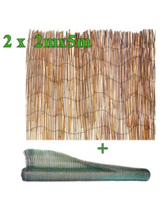 Set 2 trestii, 2x5 m + Plasa umbrire, 90 g/mp, 10x2 m 2