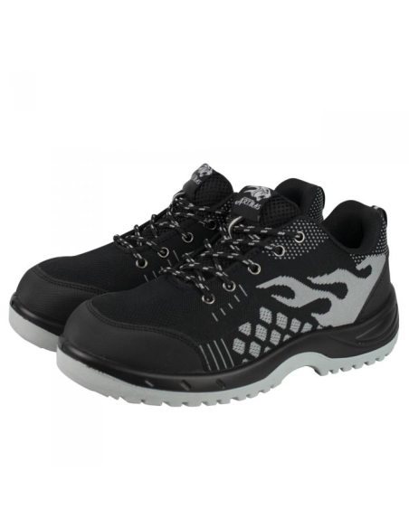 Pantofi de lucru, SB, SRC, Fly-knit, bombeu metalic, negru, marimea 39, ART.MAS