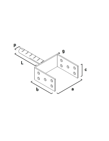 Suport grinda metalic, zincat, 120 mm, Strend Pro