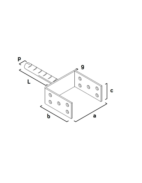 Suport grinda metalic, zincat, 120 mm, Strend Pro
