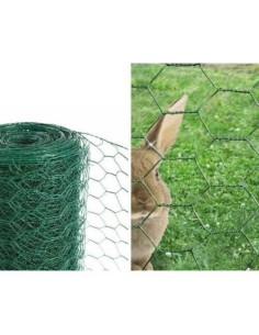 Gard plasa rabitz, pvc, verde, 20 mm, 0.9 mm, inaltime 0.5 m 2