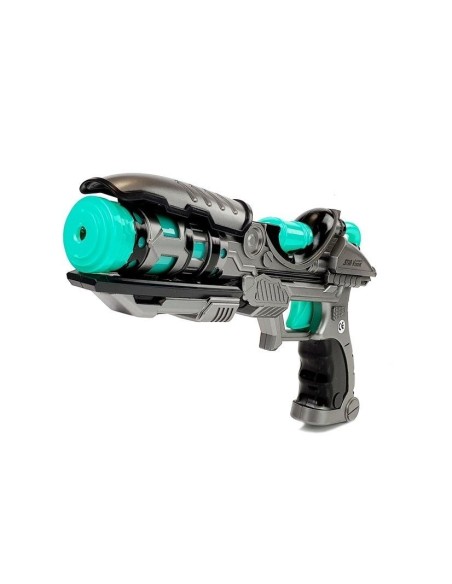 Set de joaca SF pentru copii, pistol laser, sabie laser si catuse, LeanToys, 7099